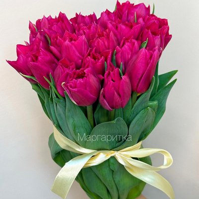 Малиновый пионовидный 19шт