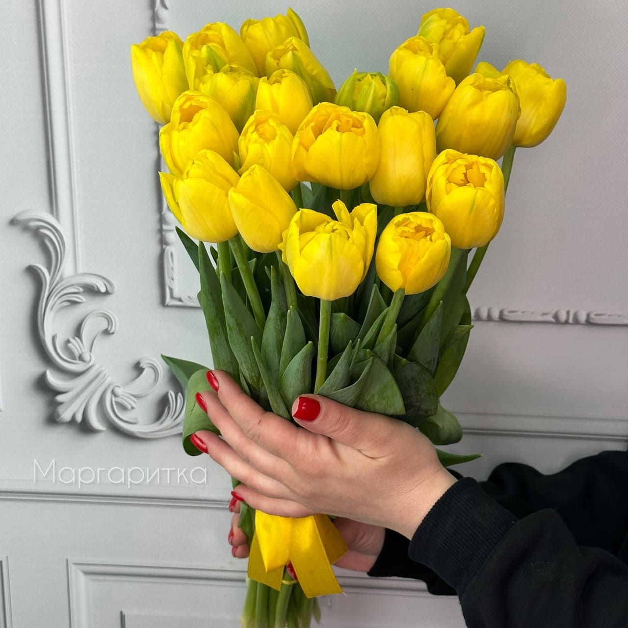 Желтые пионовидные 19