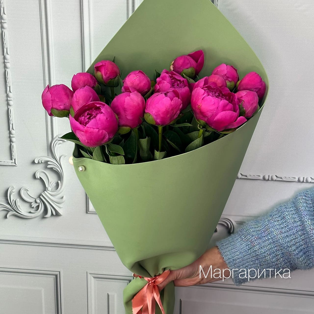 Сортовой пион 15шт розовый